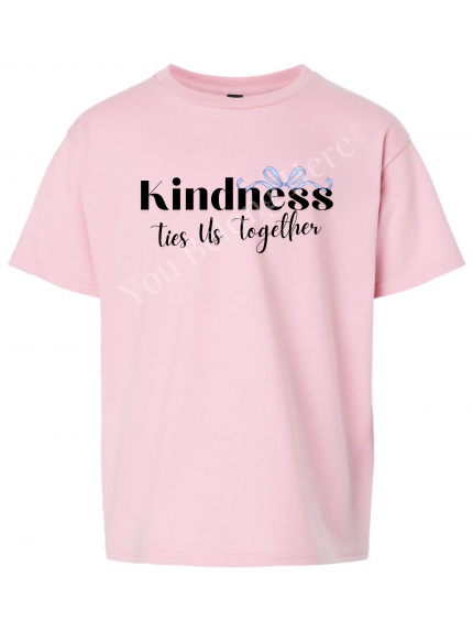"Kindness Ties" Pink T-Shirt
