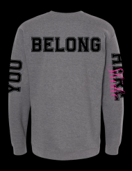You Belong Here Jumbo Print Crewneck - Image 3