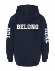 You Belong Here Jumbo Print Zip Hoodie - Image 3
